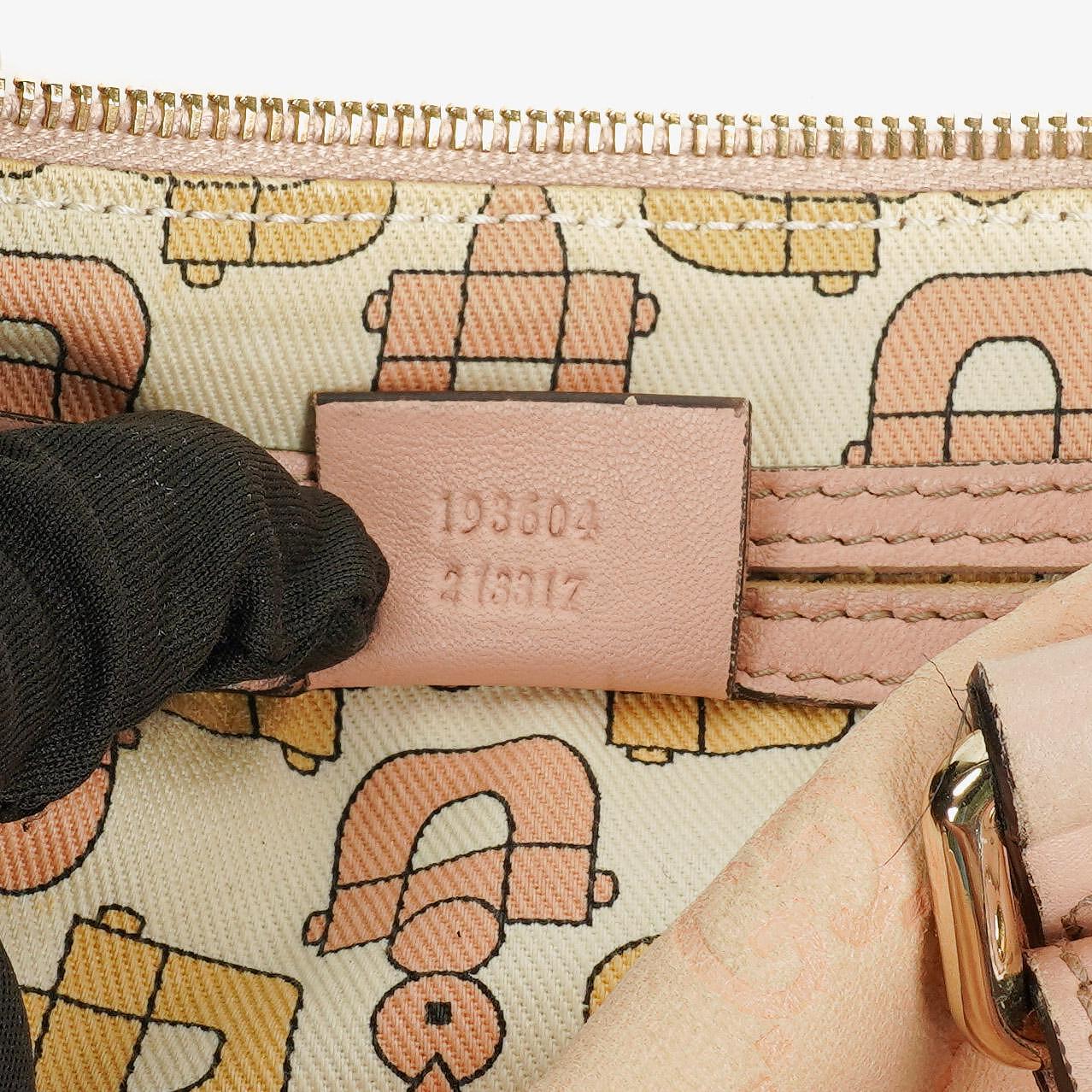 Gucci Pink Guccissima Leather Small Joy Boston Bag