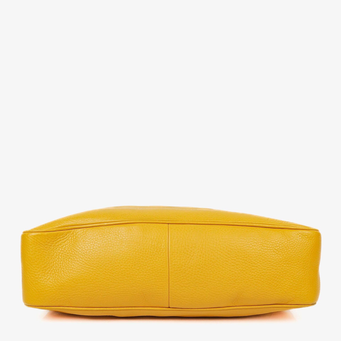 Gucci Diana Bamboo Handle Yellow Pebbled Leather Shoulder Bag