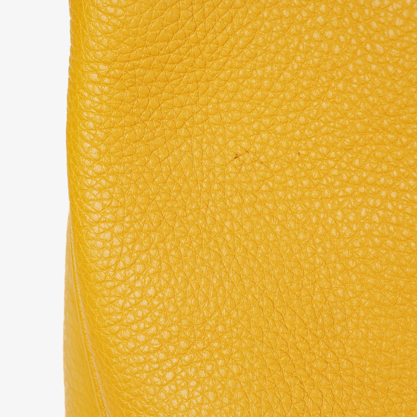 Gucci Diana Bamboo Handle Yellow Pebbled Leather Shoulder Bag