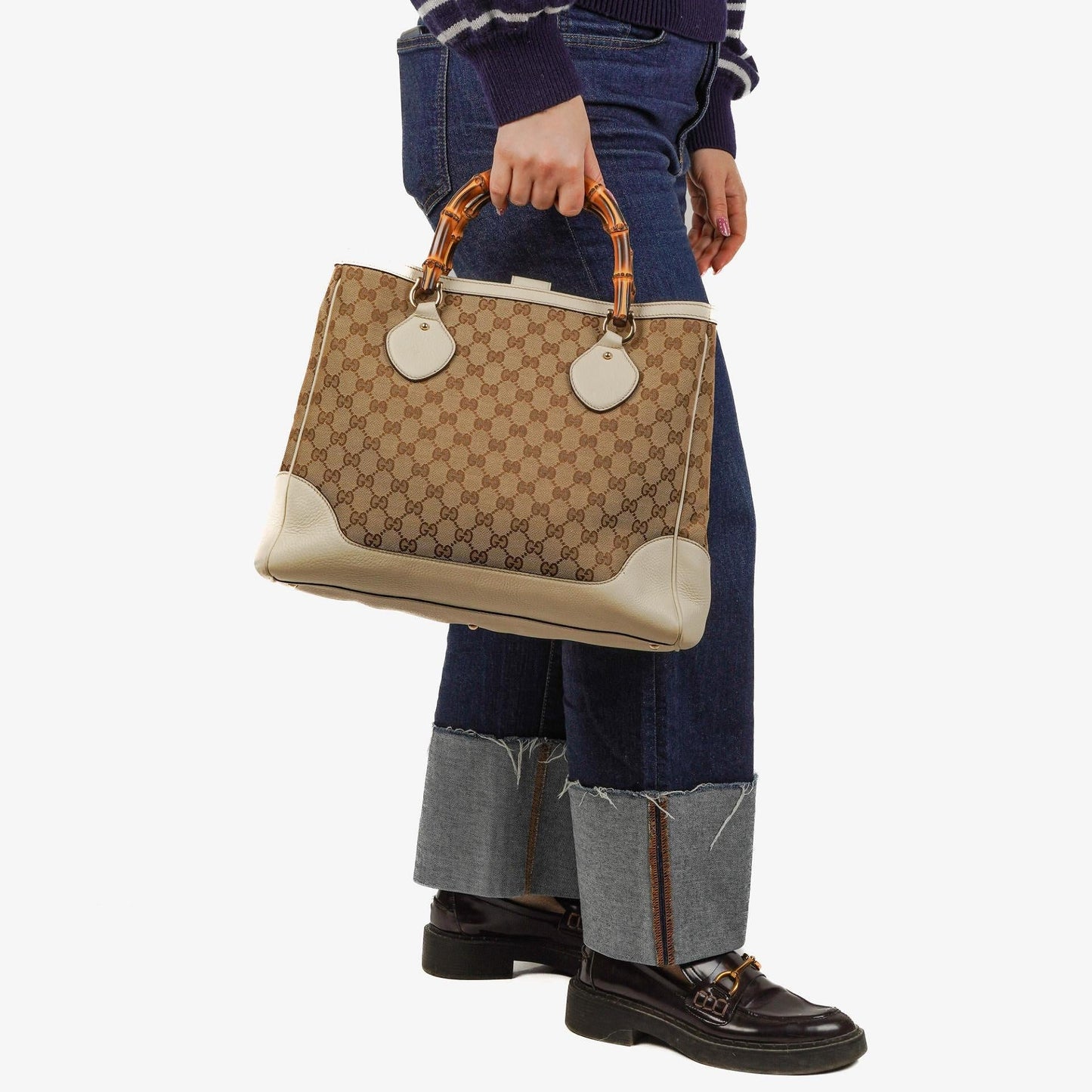 Gucci Diana Bamboo Tote Bag