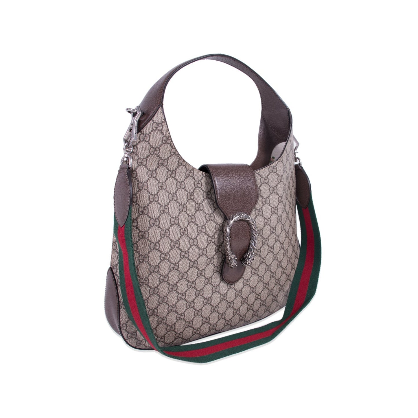 Gucci Dionysus Leather Canvas Shoulder Bag