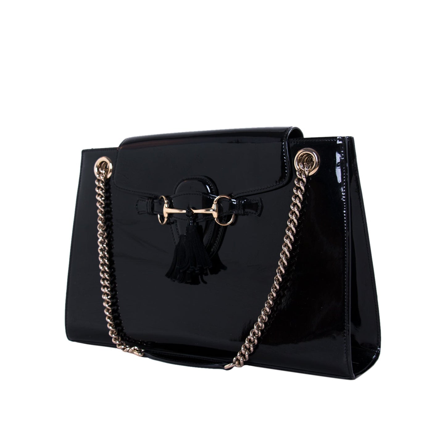 Gucci Leather Patent Leather Shoulder Bag Style 1