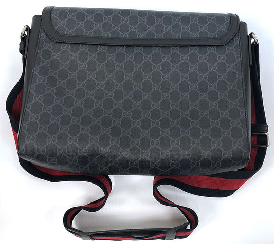 Gucci Nylon Leather Canvas Shoulder Bag