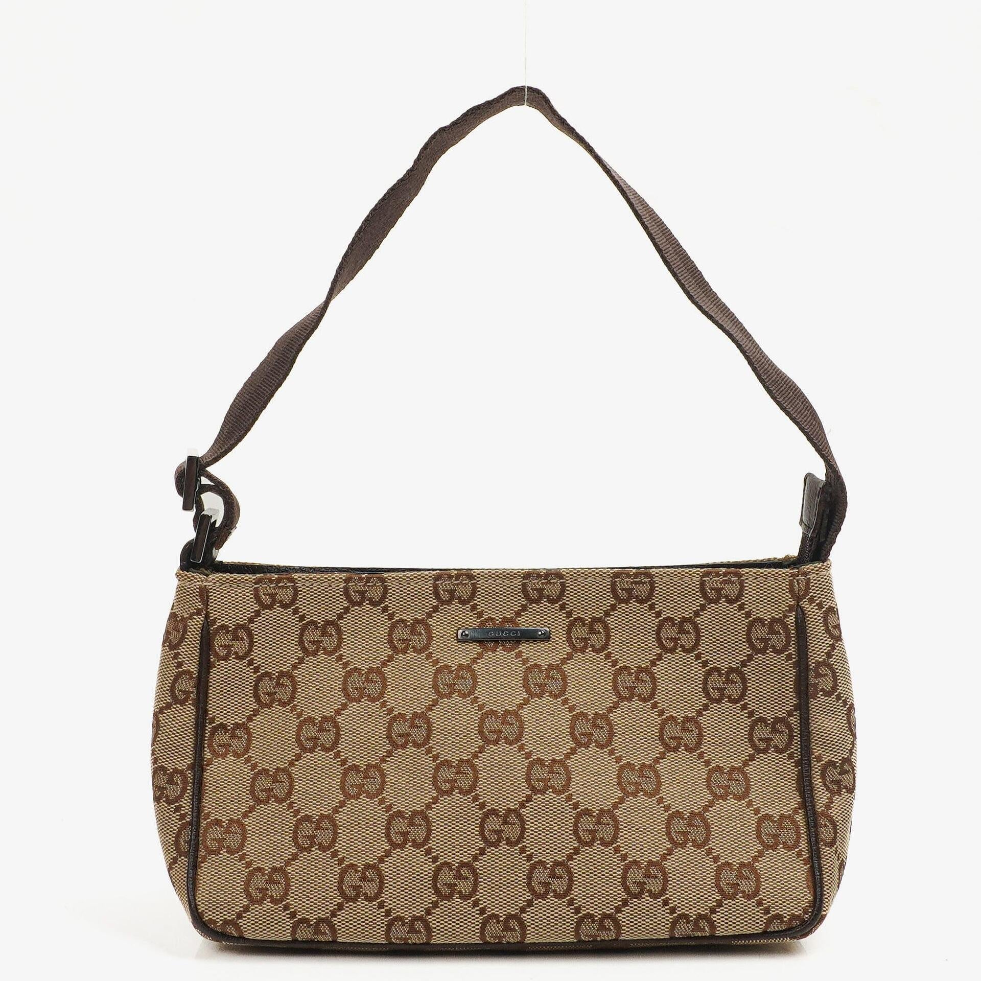 Gucci GG Brown Monogram Small Shoulder Bag