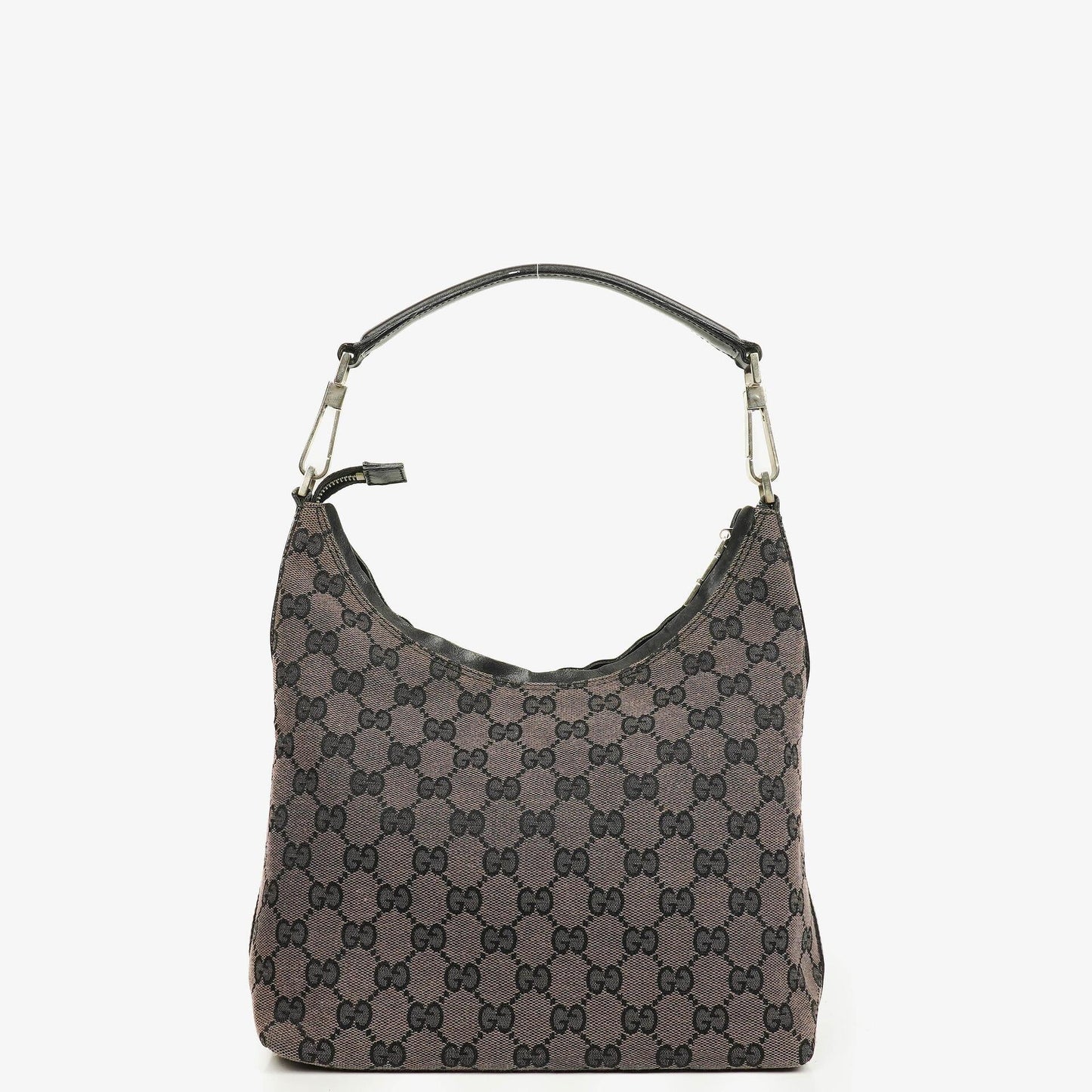 Gucci GG Canvas And Leather Shoulder Hobo Bag
