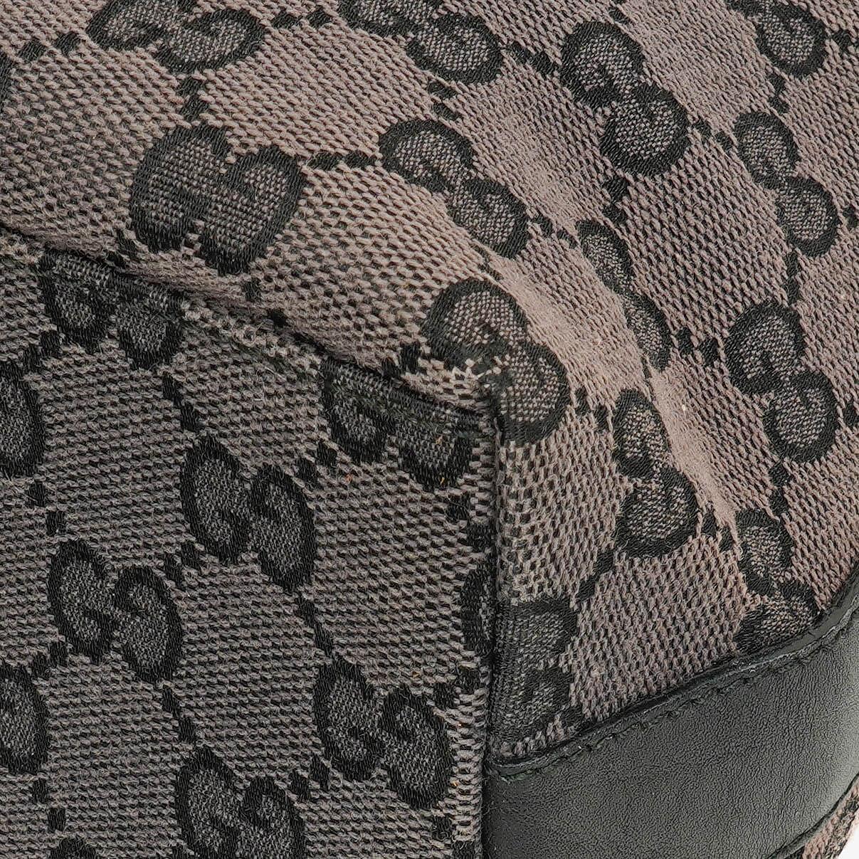 Gucci GG Canvas And Leather Shoulder Hobo Bag