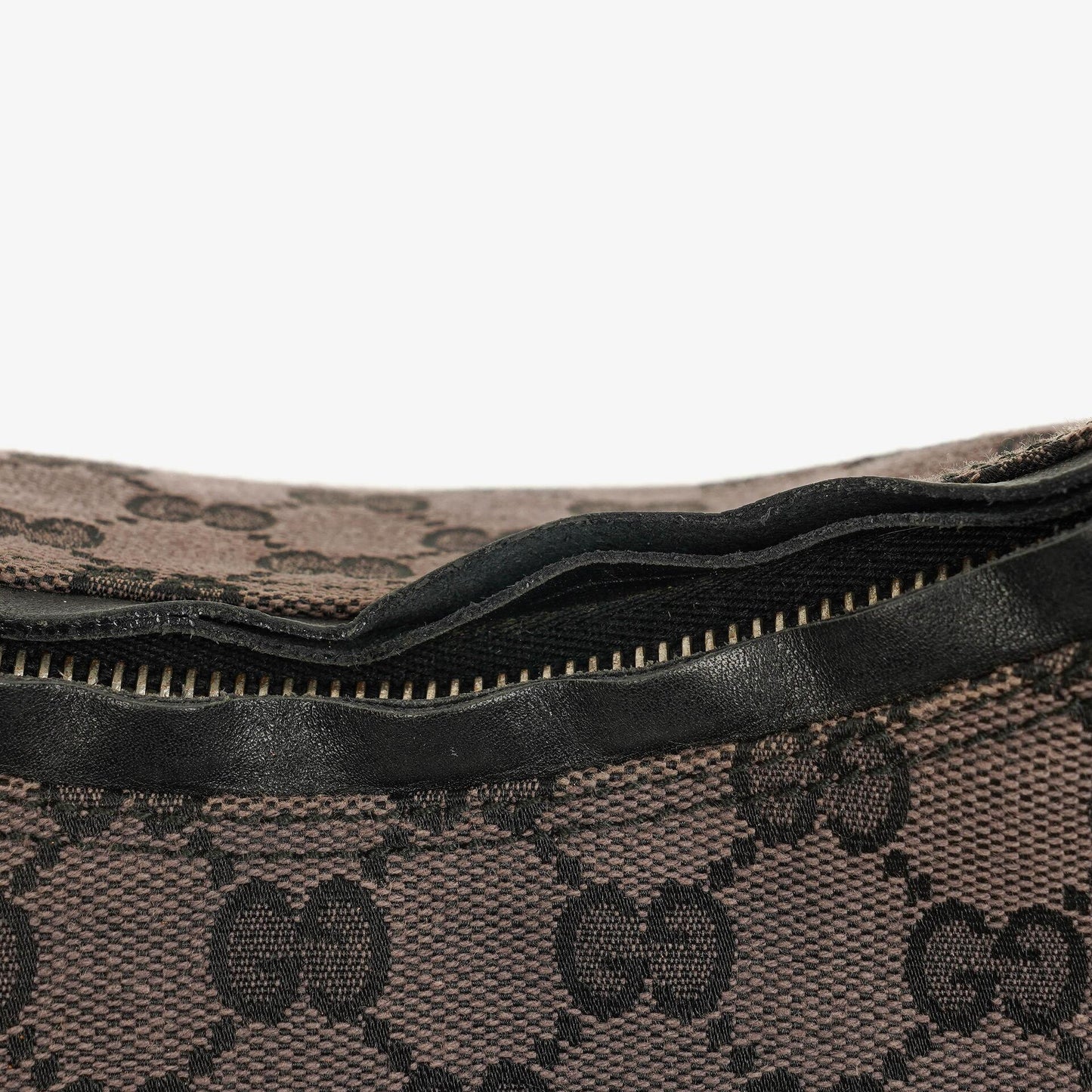 Gucci GG Canvas And Leather Shoulder Hobo Bag