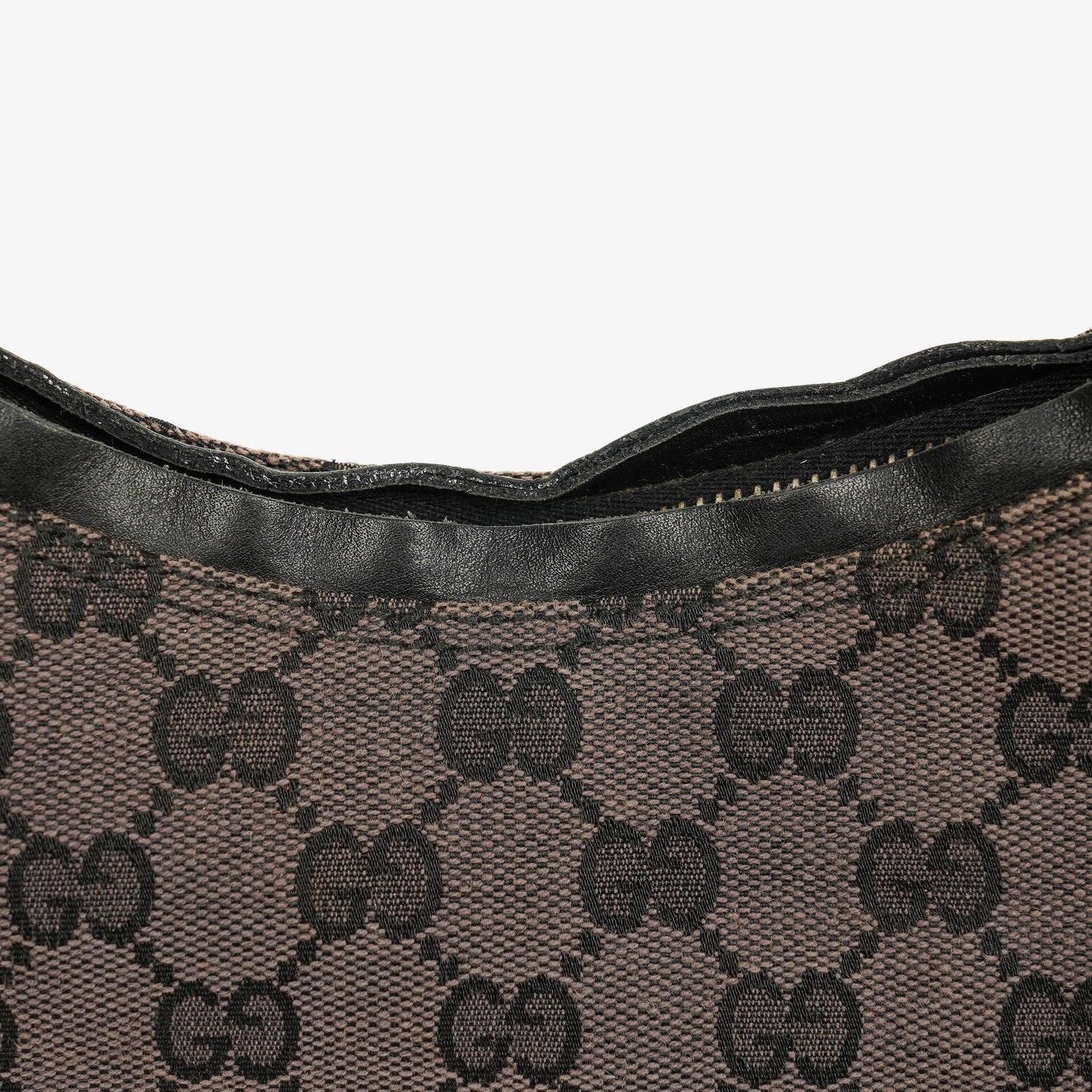 Gucci GG Canvas And Leather Shoulder Hobo Bag