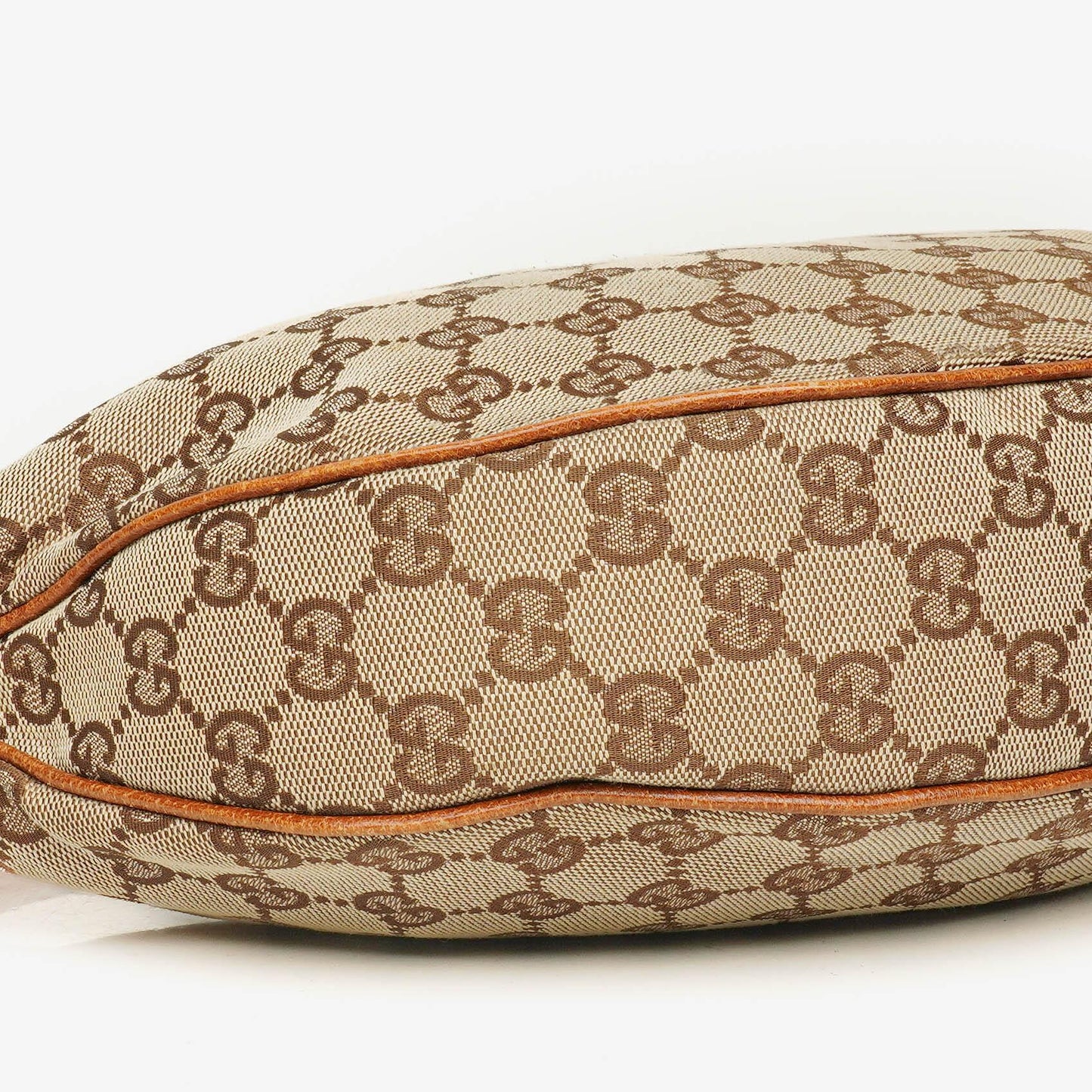 Gucci GG Canvas Bamboo Ring Hobo Bag