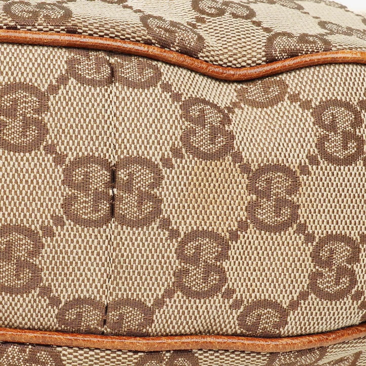 Gucci GG Canvas Bamboo Ring Hobo Bag