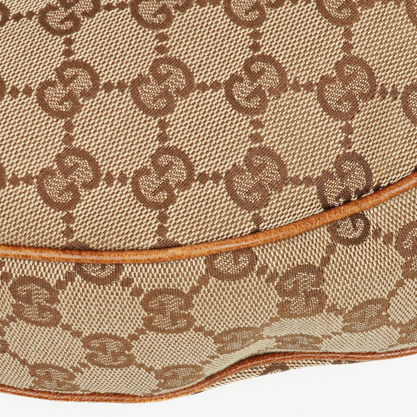 Gucci GG Canvas Bamboo Ring Hobo Bag