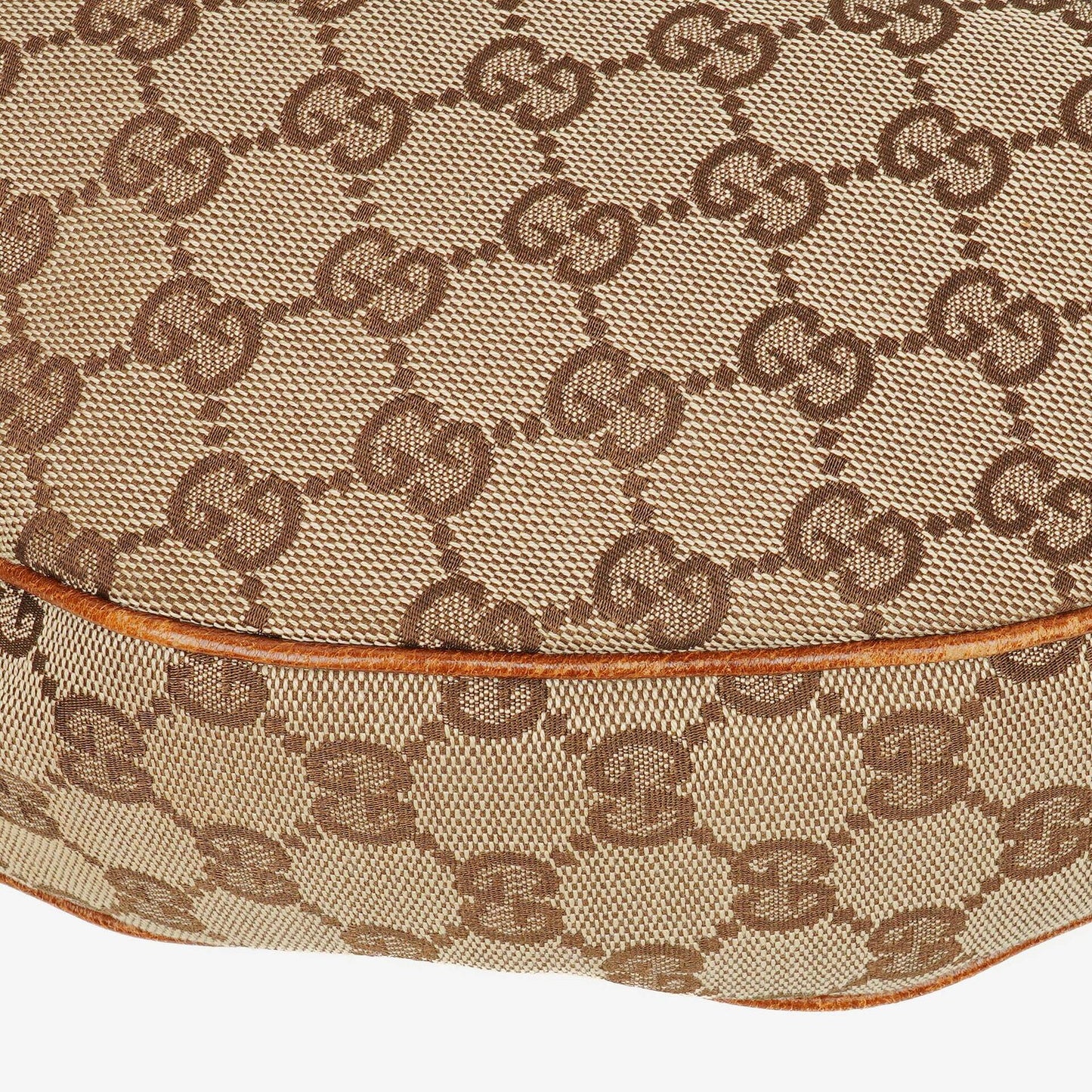Gucci GG Canvas Bamboo Ring Hobo Bag