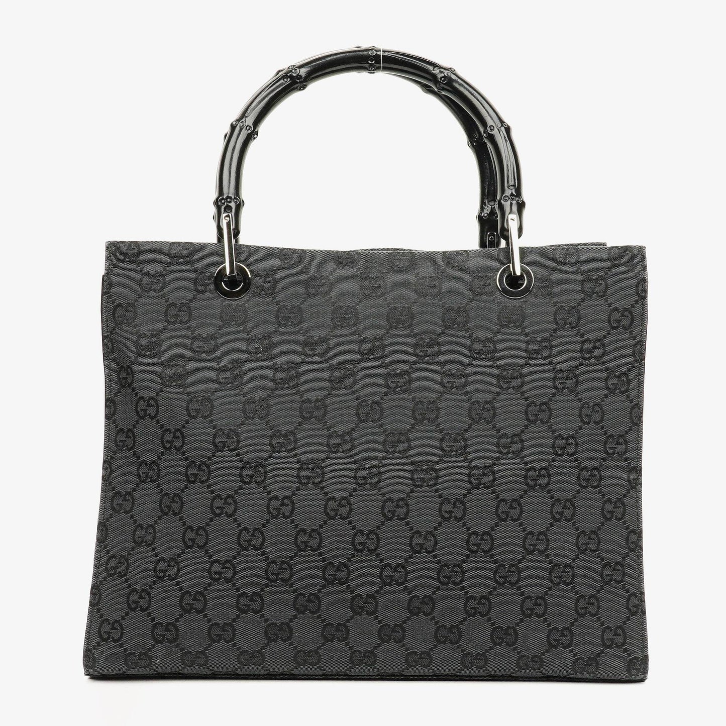Gucci GG Canvas Bamboo Top Handle Tote Bag