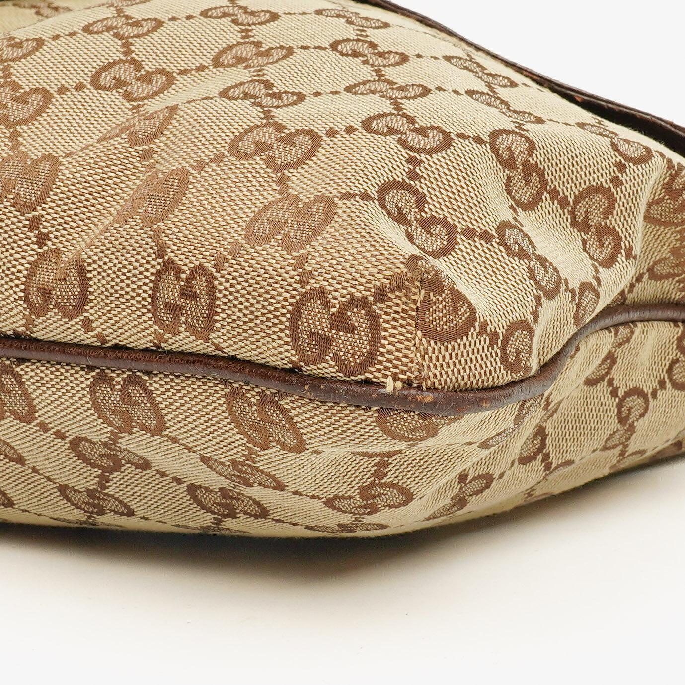Gucci GG Canvas Double Pocket Web Messenger Bag