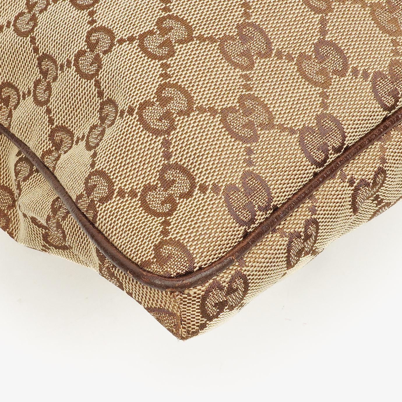 Gucci GG Canvas Double Pocket Web Messenger Bag
