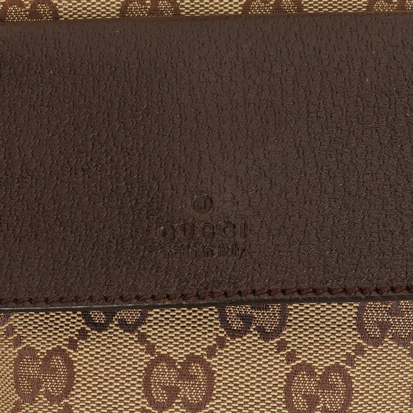 Gucci GG Canvas Double Pocket Web Messenger Bag