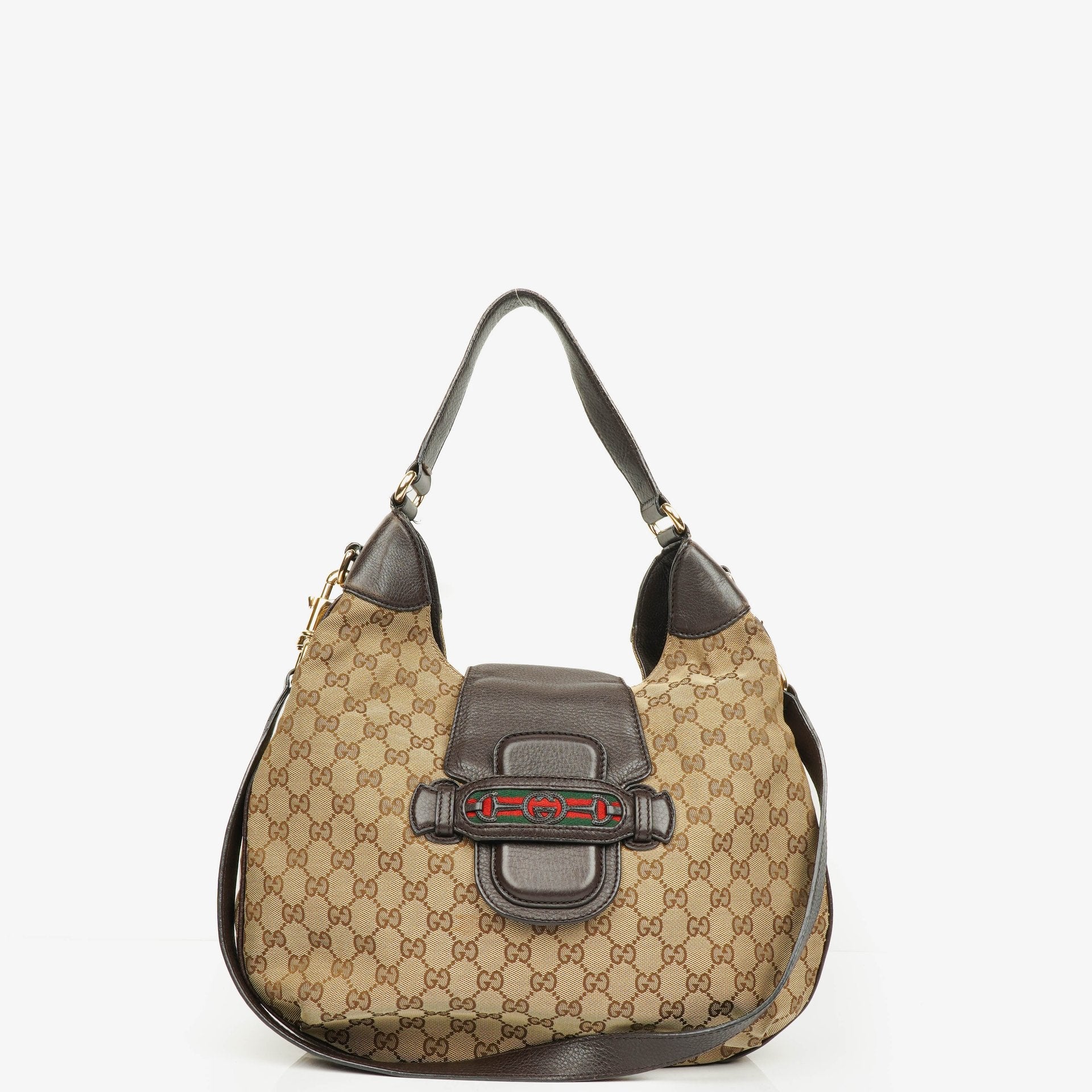 Gucci GG Canvas Dressage Hobo Bag