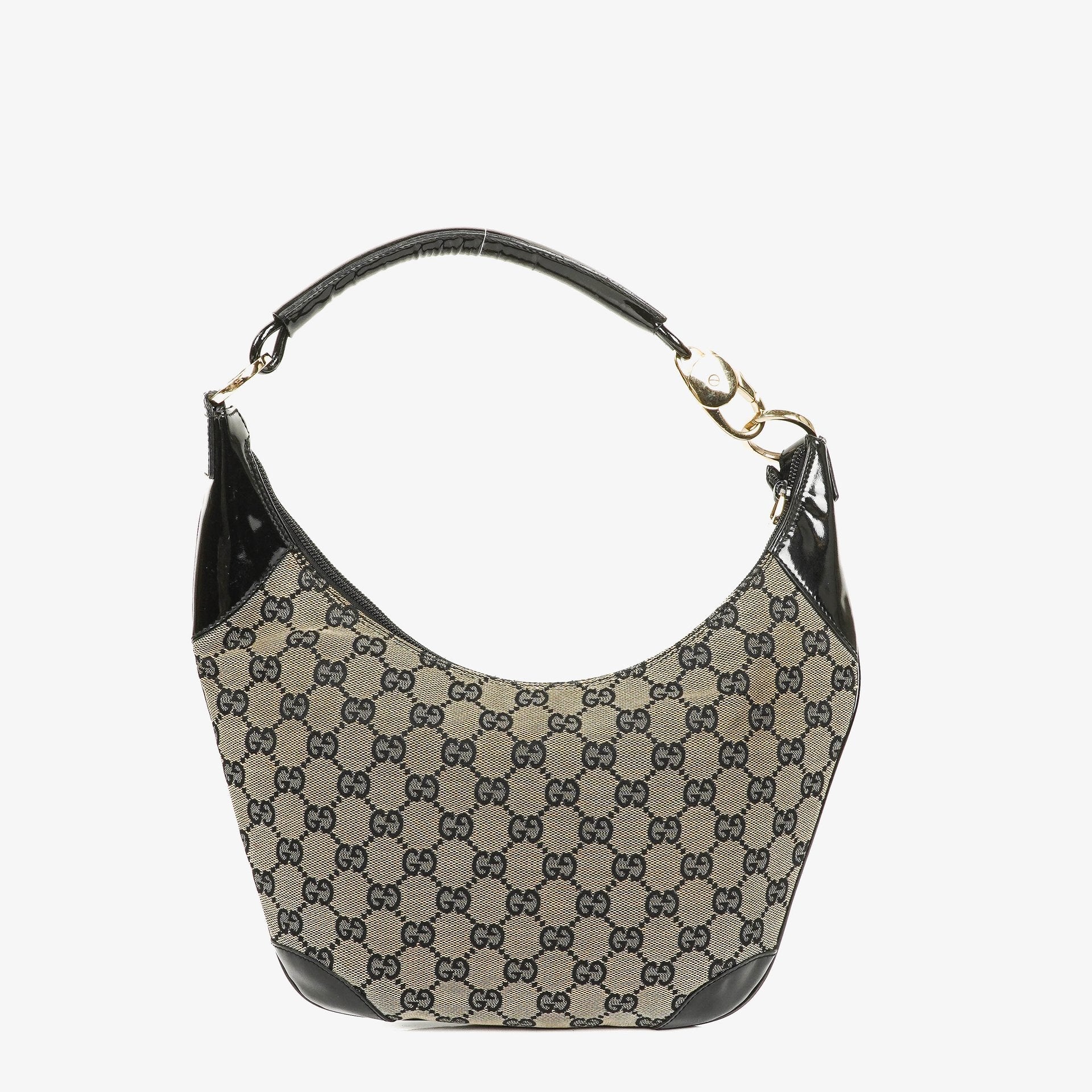 Gucci GG Canvas Handle Ring Hobo Bag