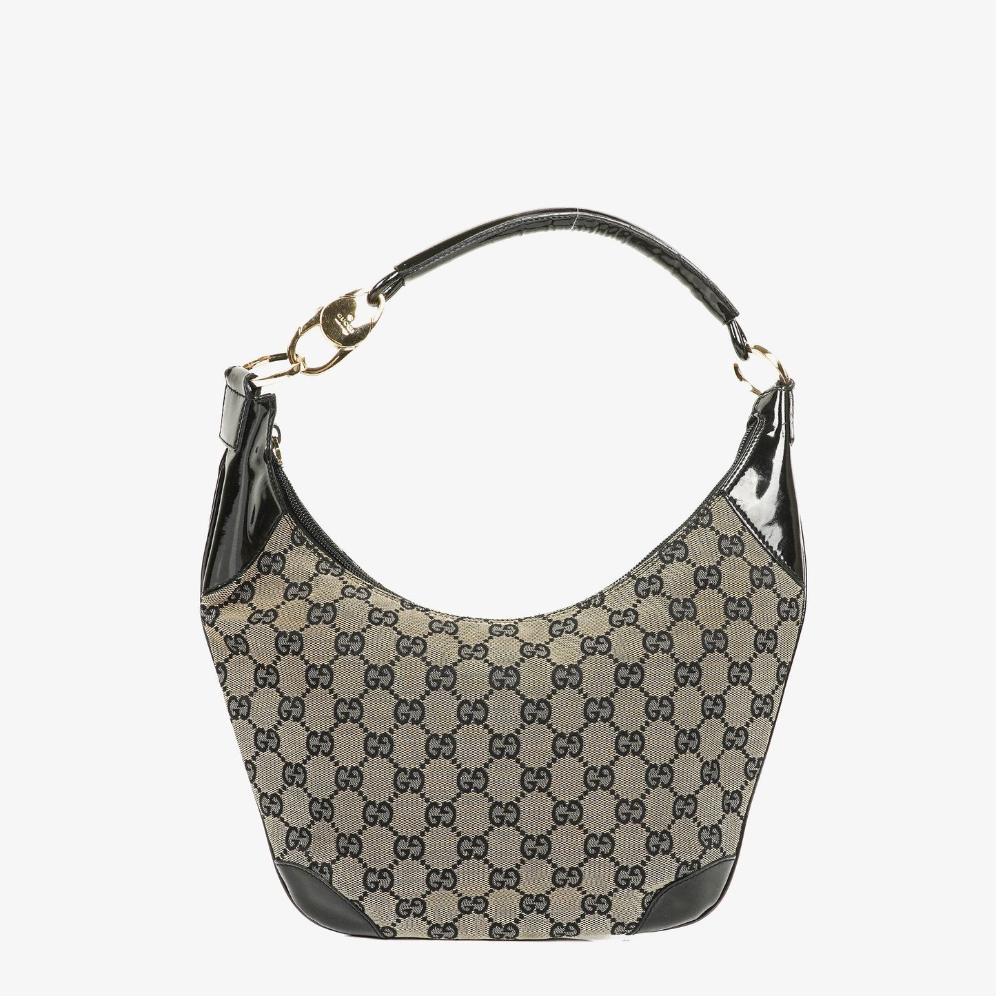 Gucci GG Canvas Handle Ring Hobo Bag