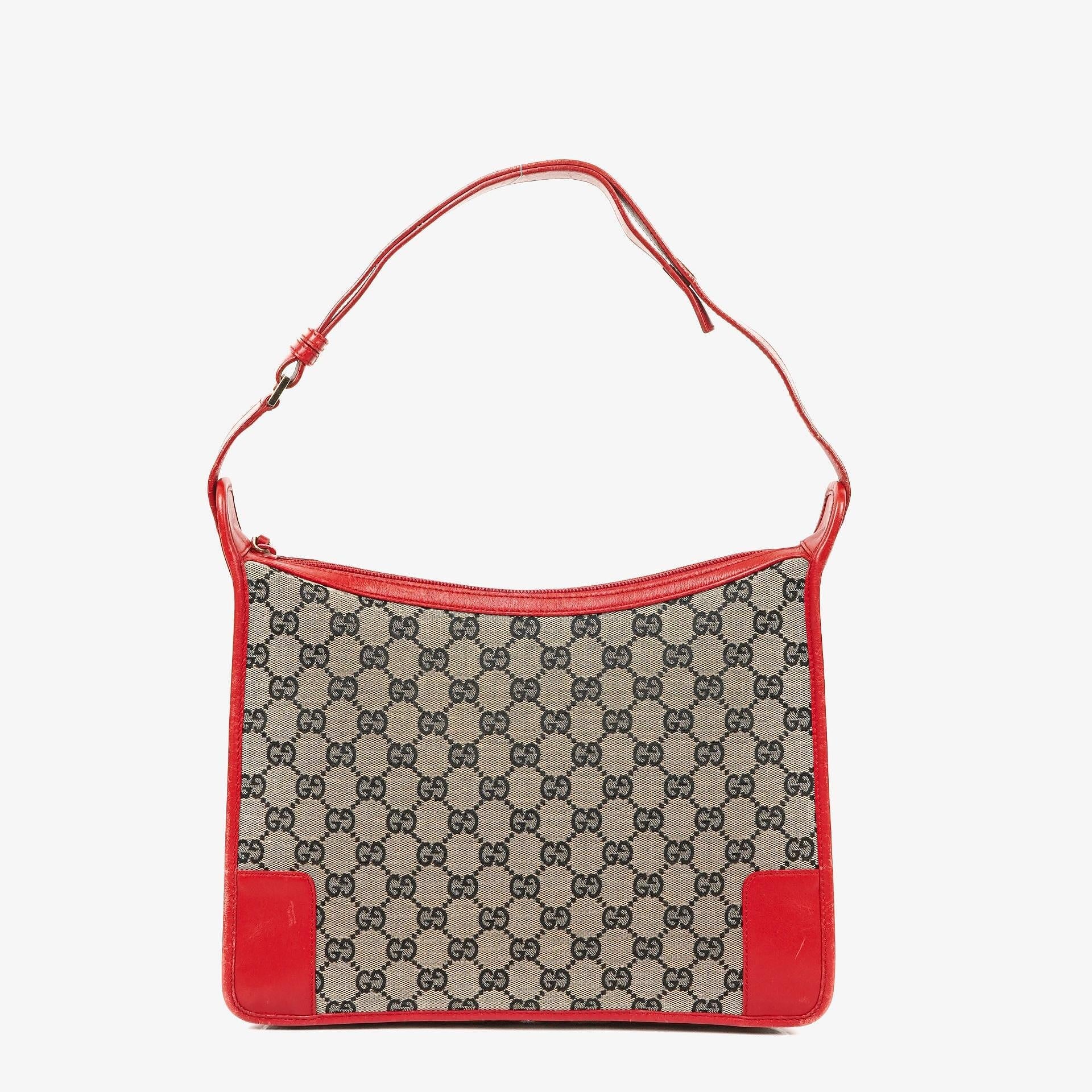 Gucci GG Canvas Shoulder Hobo Bag