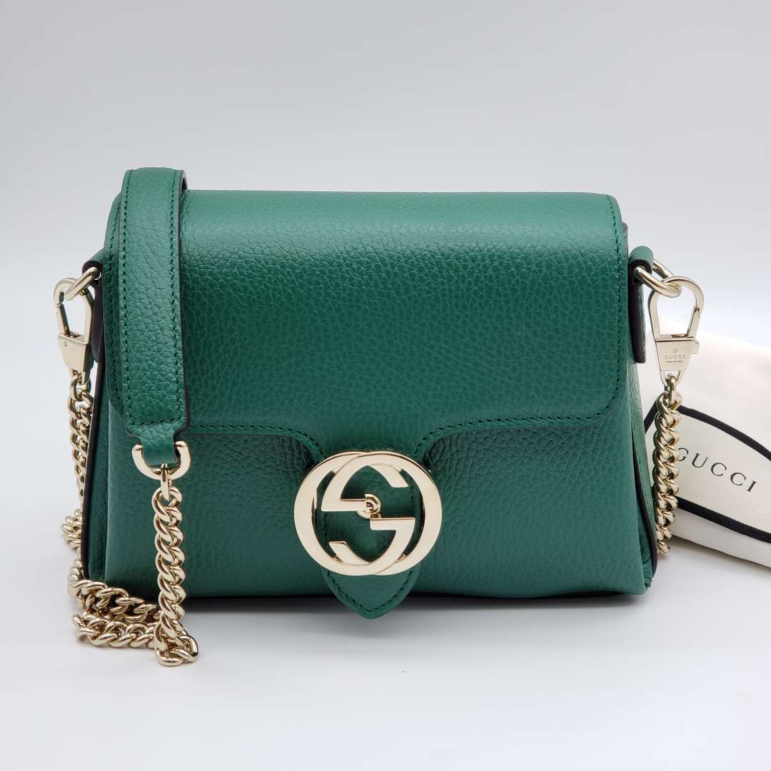 Gucci Interlocking G Green Crossbody