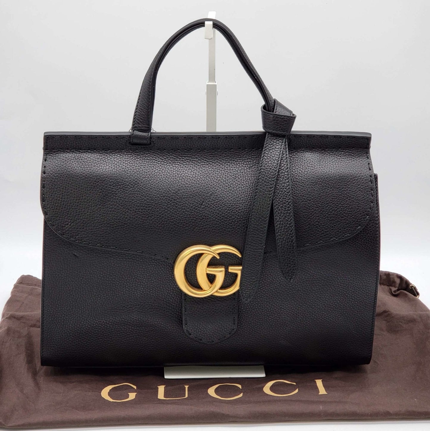 Gucci Guccissima Black Shoulder Bag Style 3
