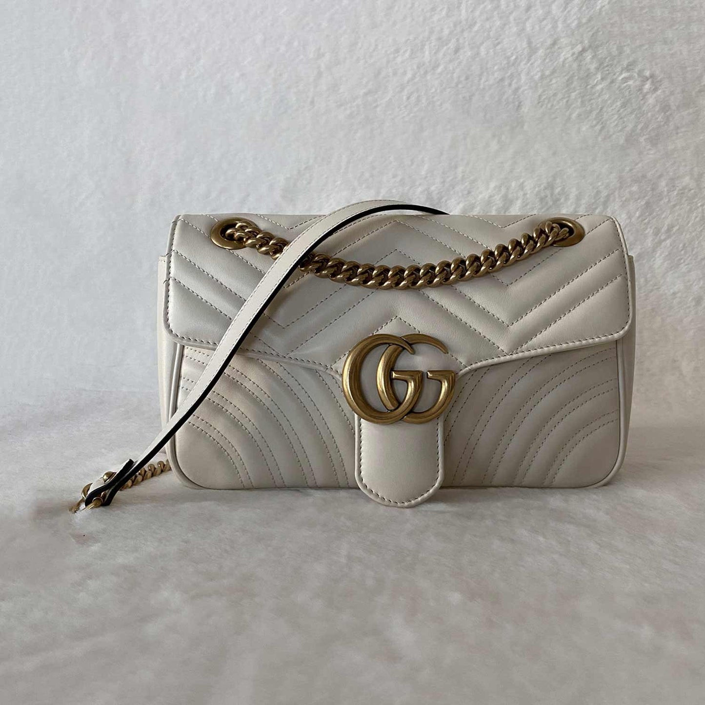 Gucci GG Marmont Leather Chain Shoulder Bag Style 12