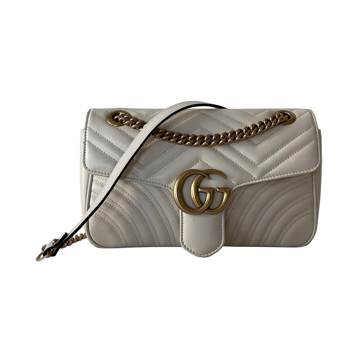 Gucci GG Marmont Leather Chain Shoulder Bag Style 12