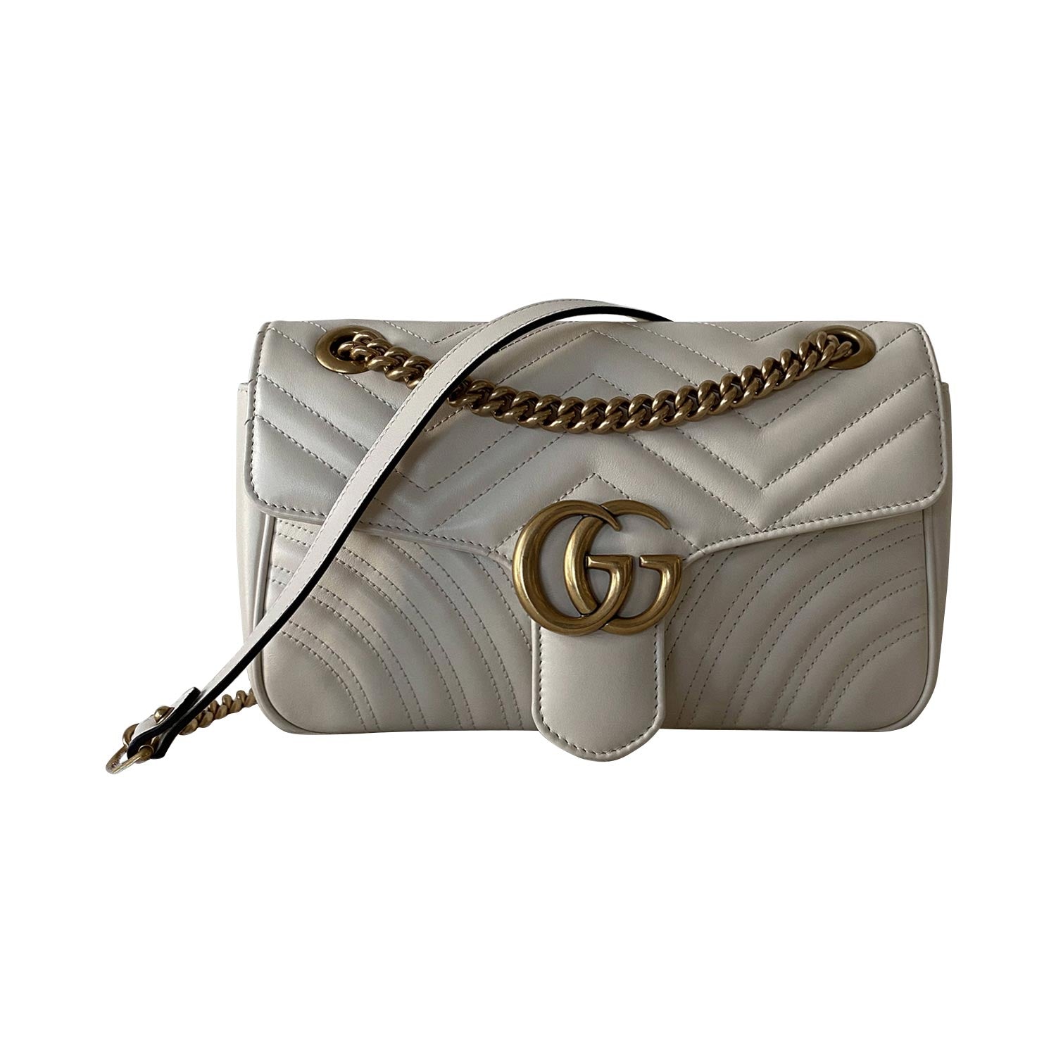 Gucci GG Marmont Leather Chain Shoulder Bag Style 12