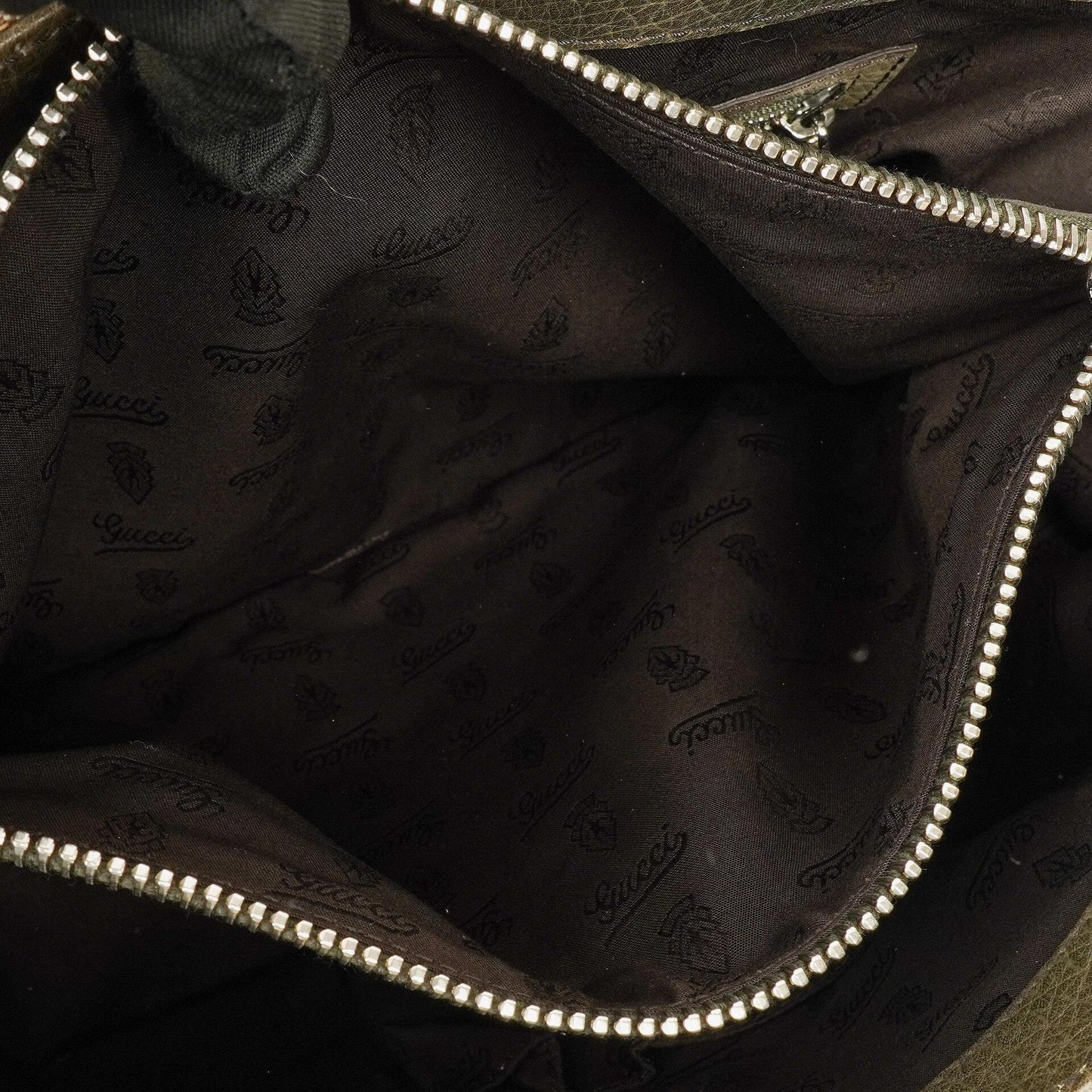 Gucci GG Monogram Canvas Beige Bamboo Top Handle Bag