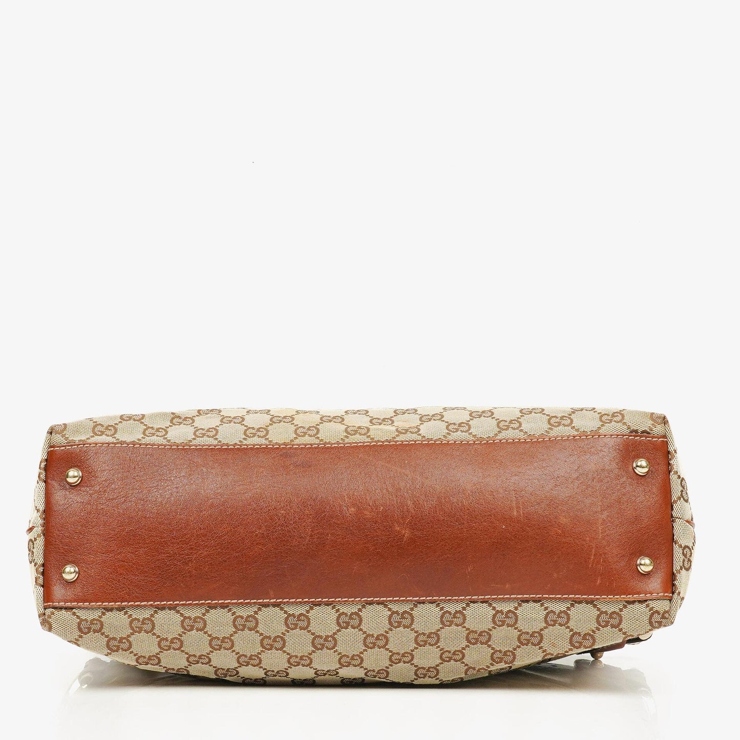 Gucci GG Monogram Canvas Beige/Brown Handbag