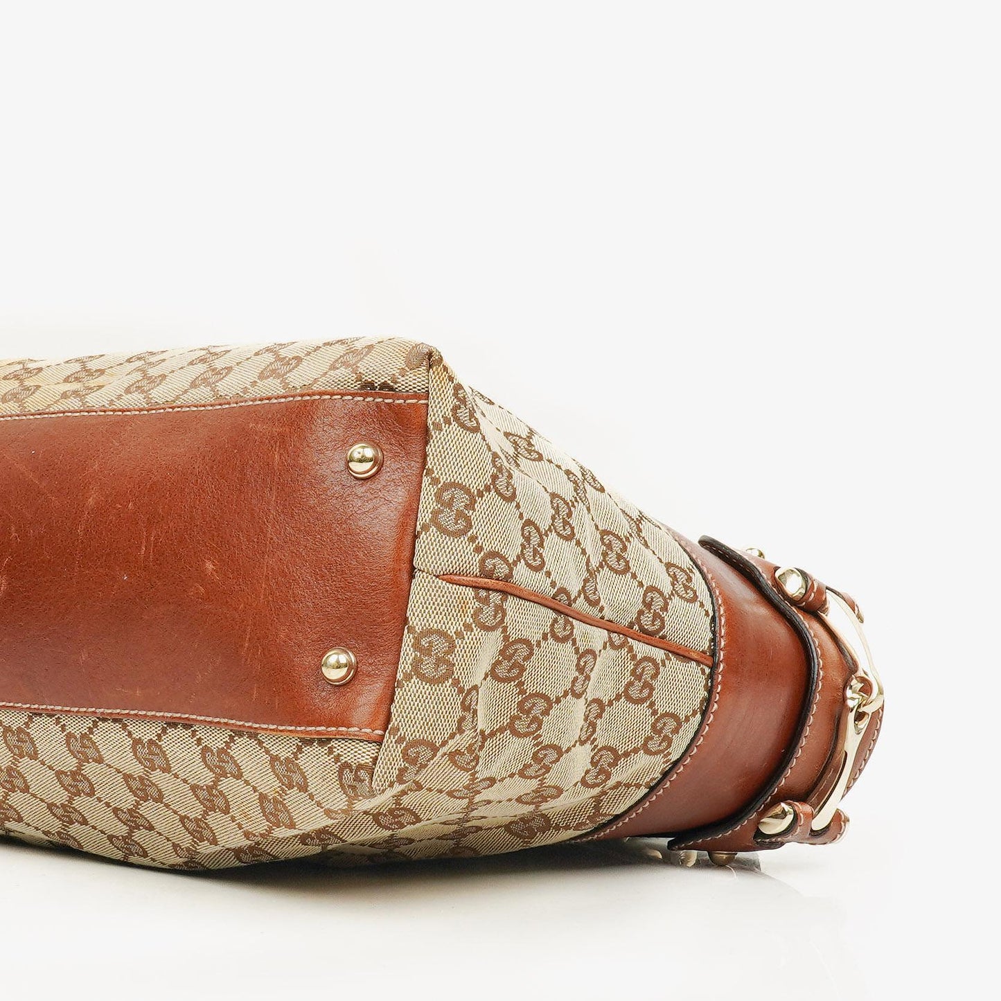 Gucci GG Monogram Canvas Beige/Brown Handbag