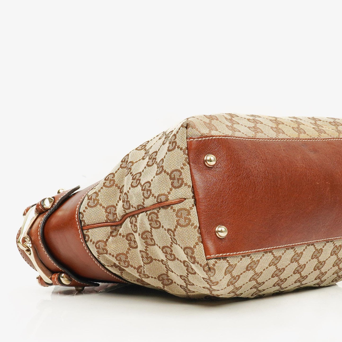 Gucci GG Monogram Canvas Beige/Brown Handbag