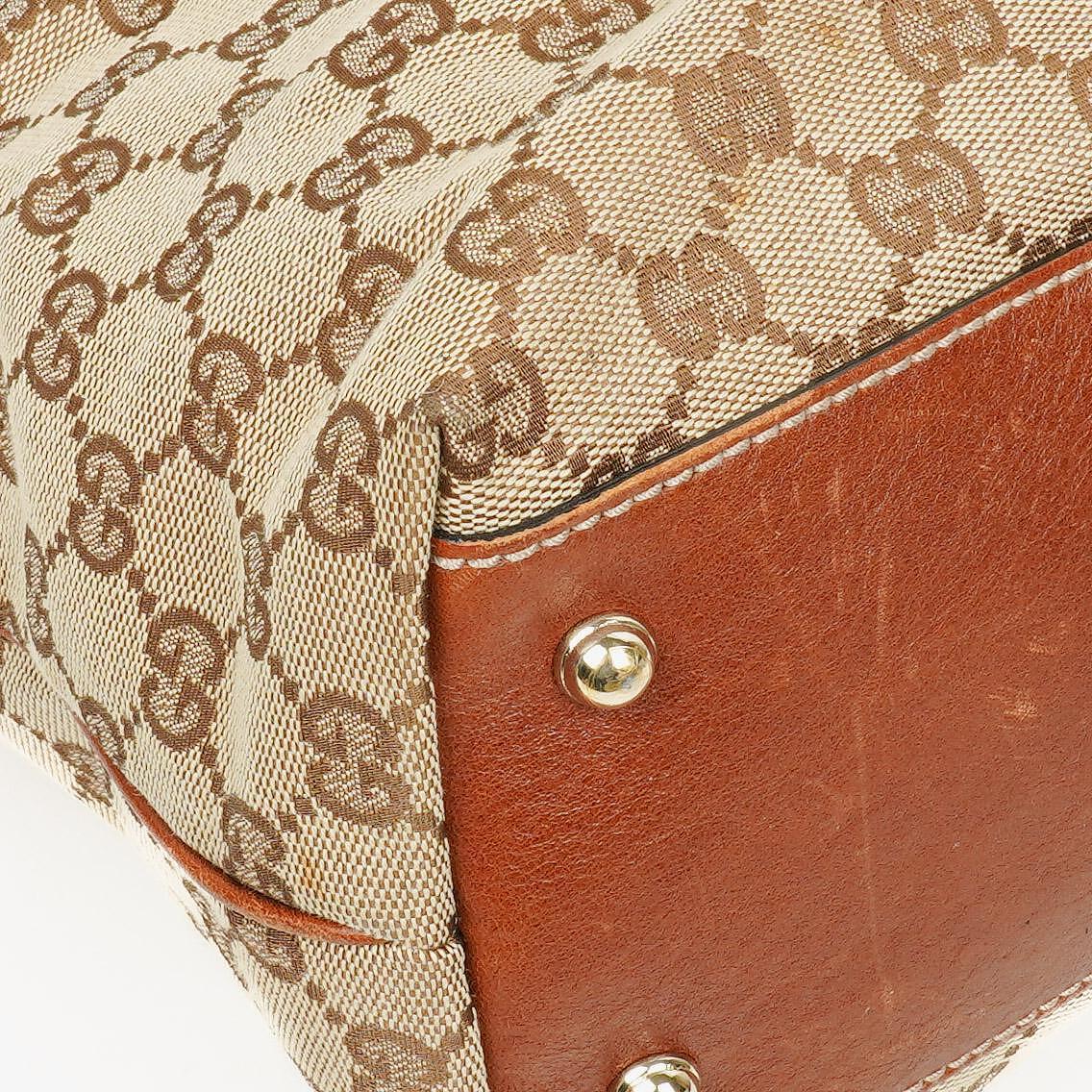 Gucci GG Monogram Canvas Beige/Brown Handbag