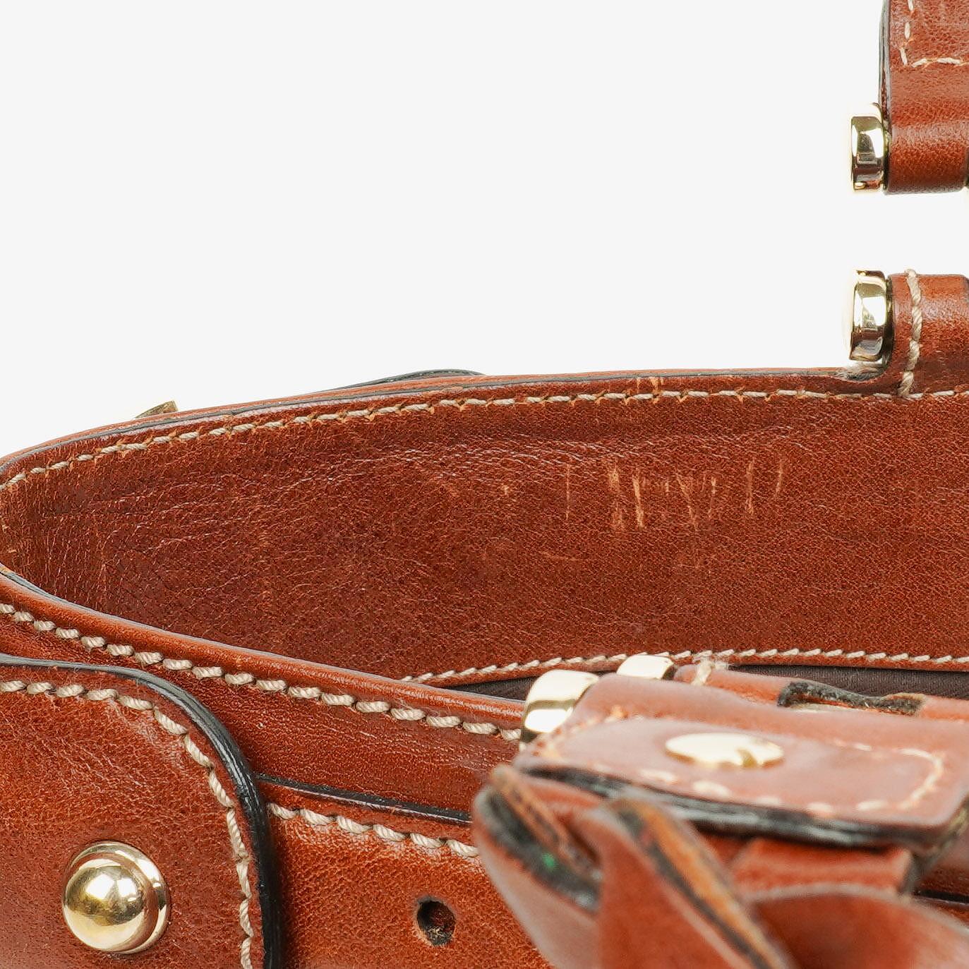 Gucci GG Monogram Canvas Beige/Brown Handbag