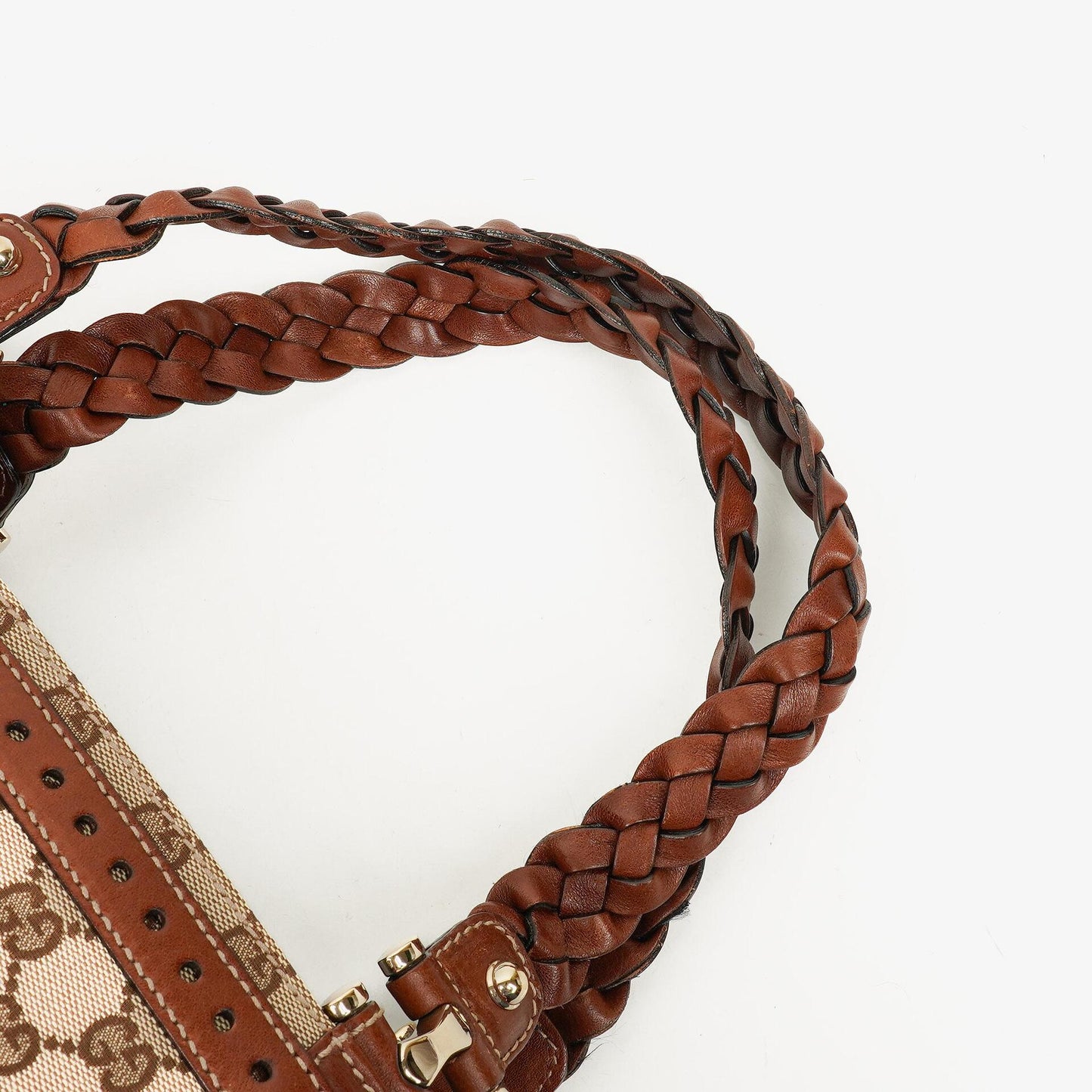 Gucci GG Monogram Canvas Beige/Brown Handbag