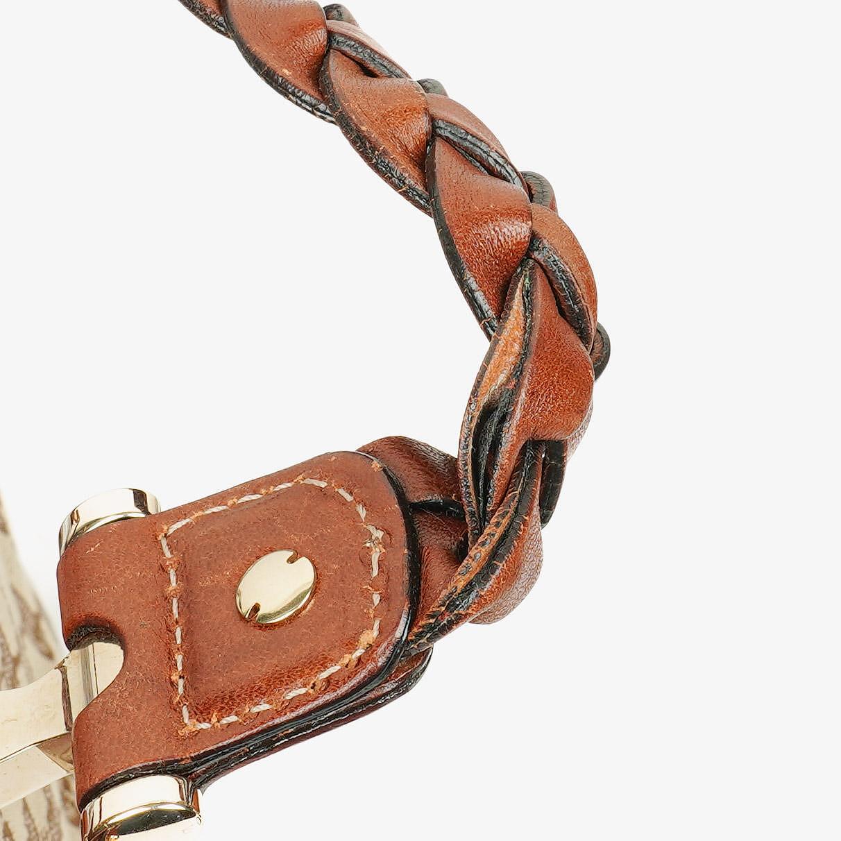 Gucci GG Monogram Canvas Beige/Brown Handbag