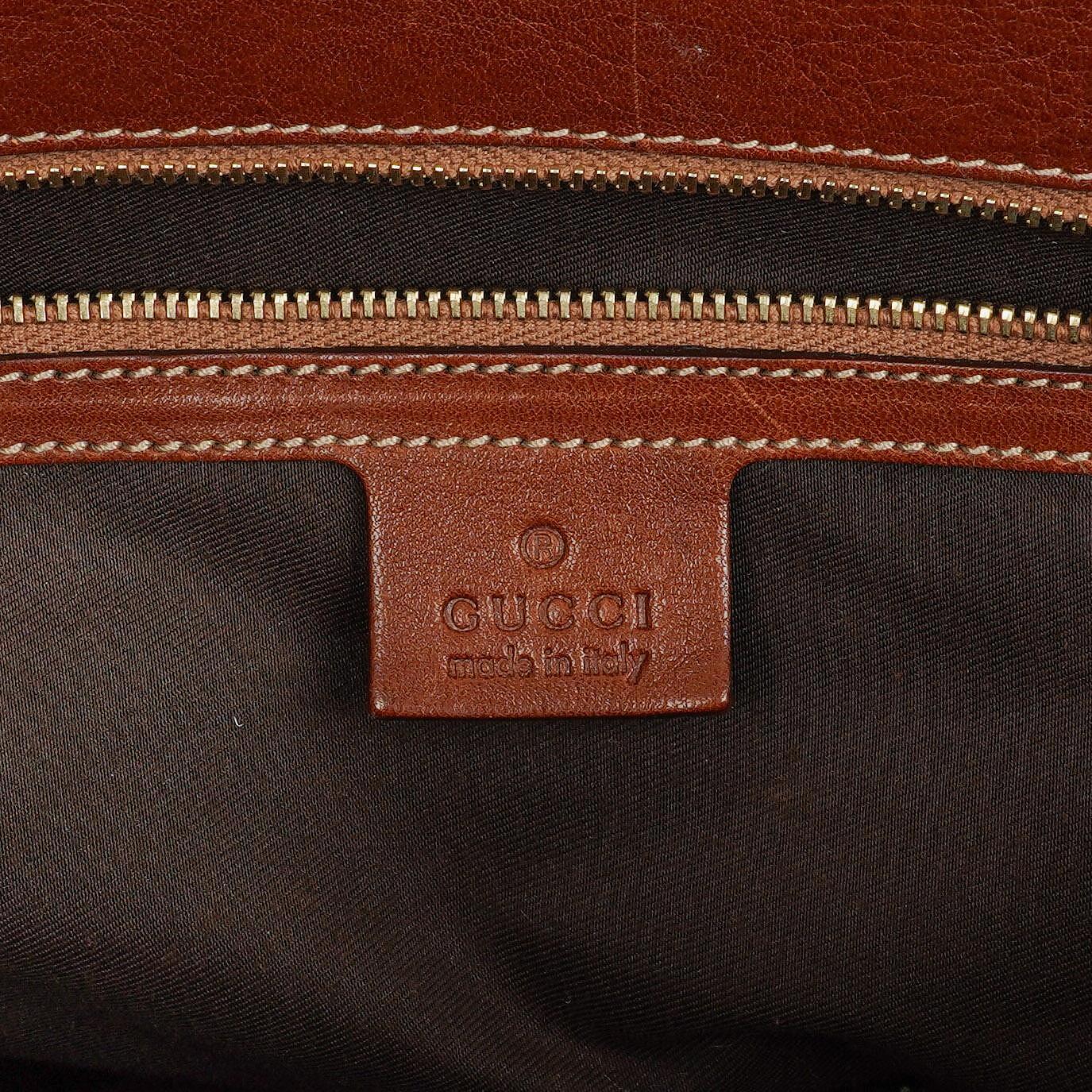 Gucci GG Monogram Canvas Beige/Brown Handbag