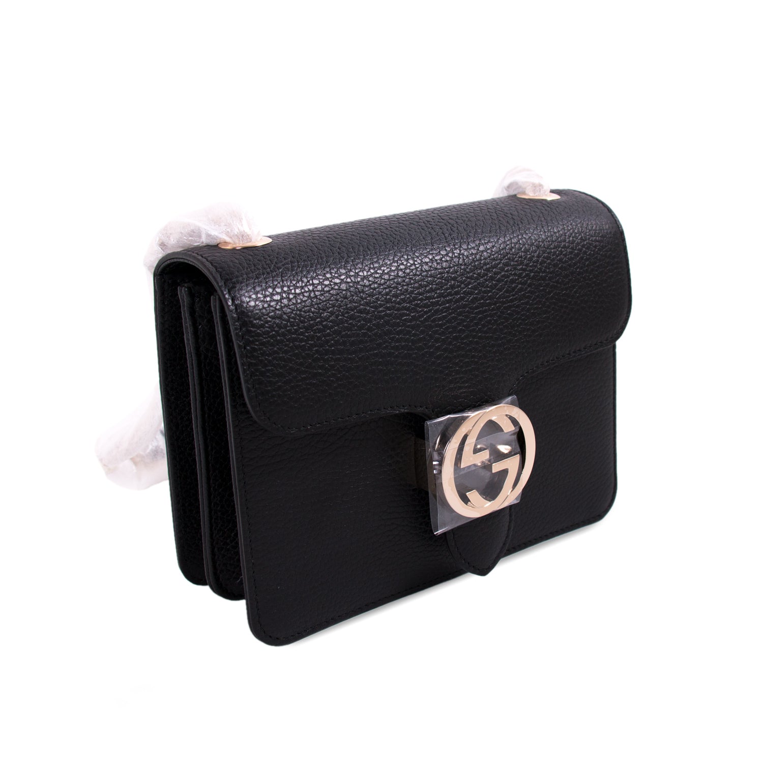 Gucci Interlocking G Leather Chain Shoulder Bag Style 1