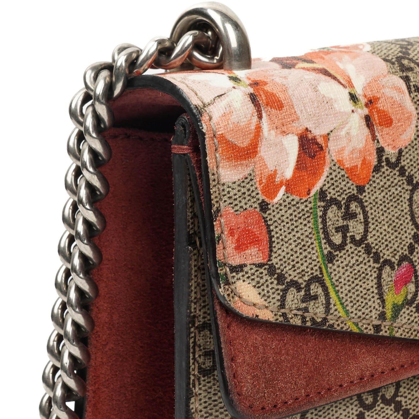 Gucci GG Supreme Monogram Blooms Mini Dionysus Shoulder Bag