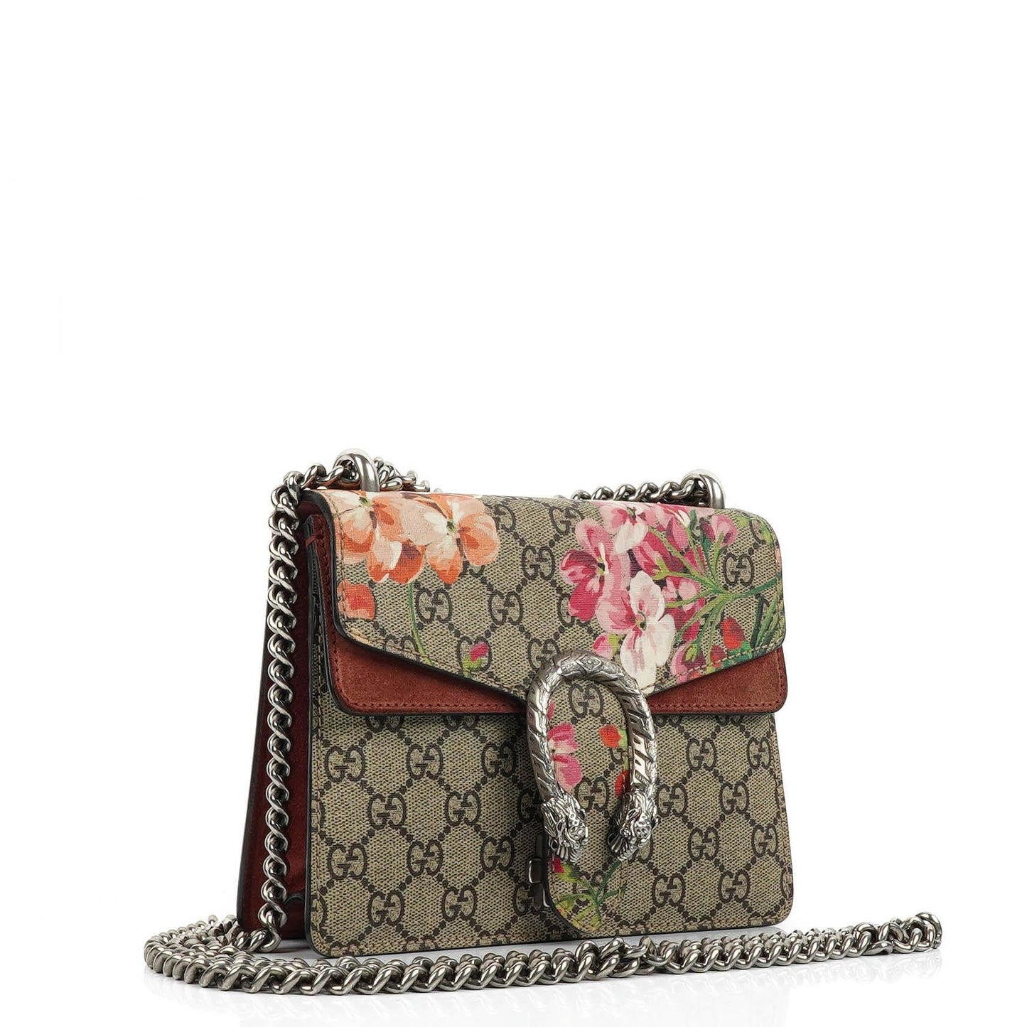 Gucci GG Supreme Monogram Blooms Mini Dionysus Shoulder Bag