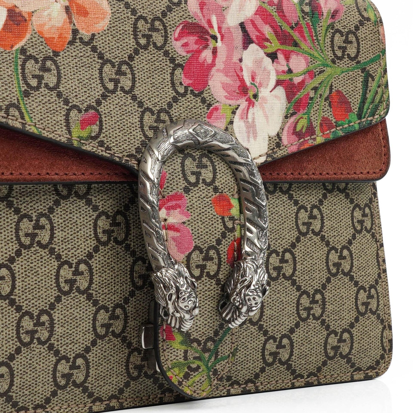 Gucci GG Supreme Monogram Blooms Mini Dionysus Shoulder Bag