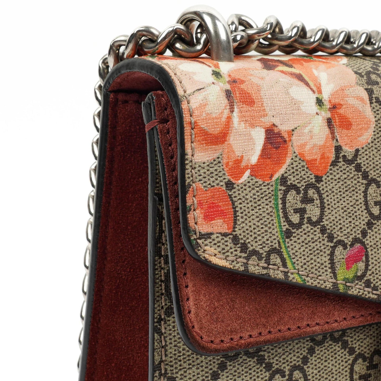 Gucci GG Supreme Monogram Blooms Mini Dionysus Shoulder Bag