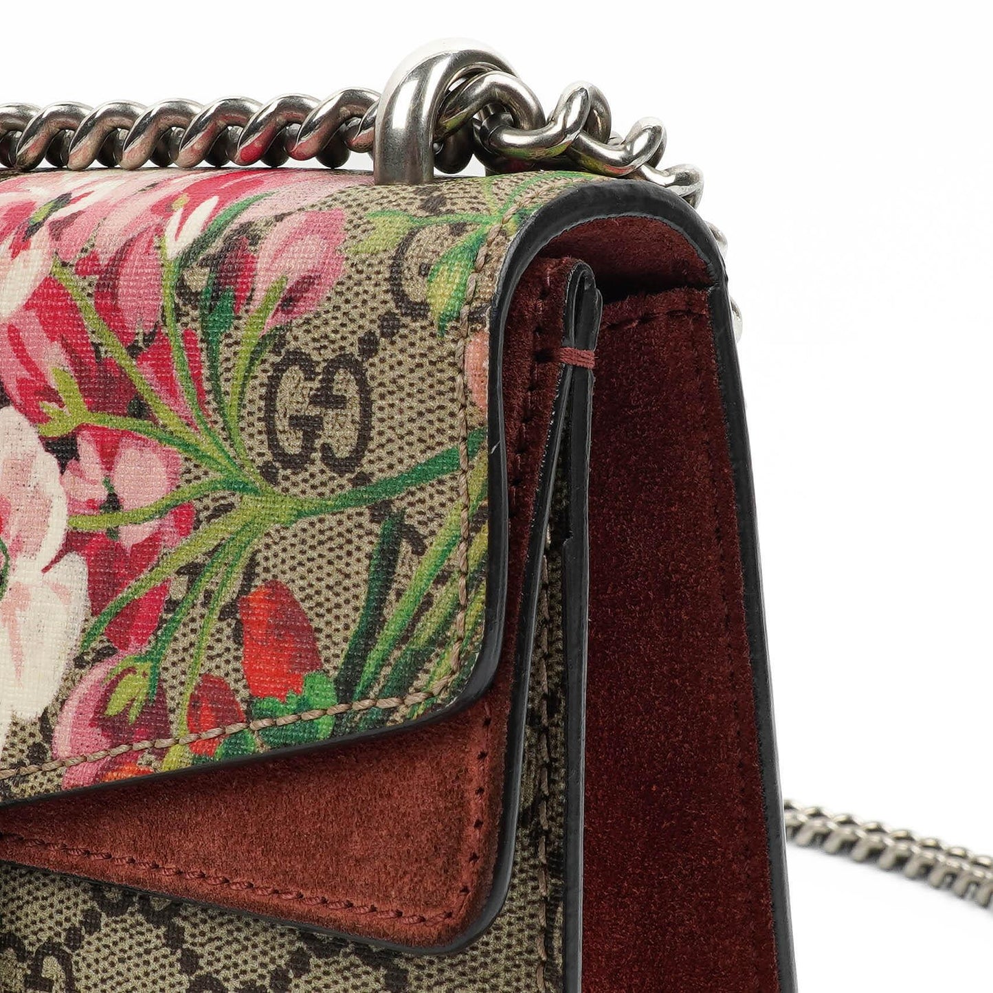 Gucci GG Supreme Monogram Blooms Mini Dionysus Shoulder Bag