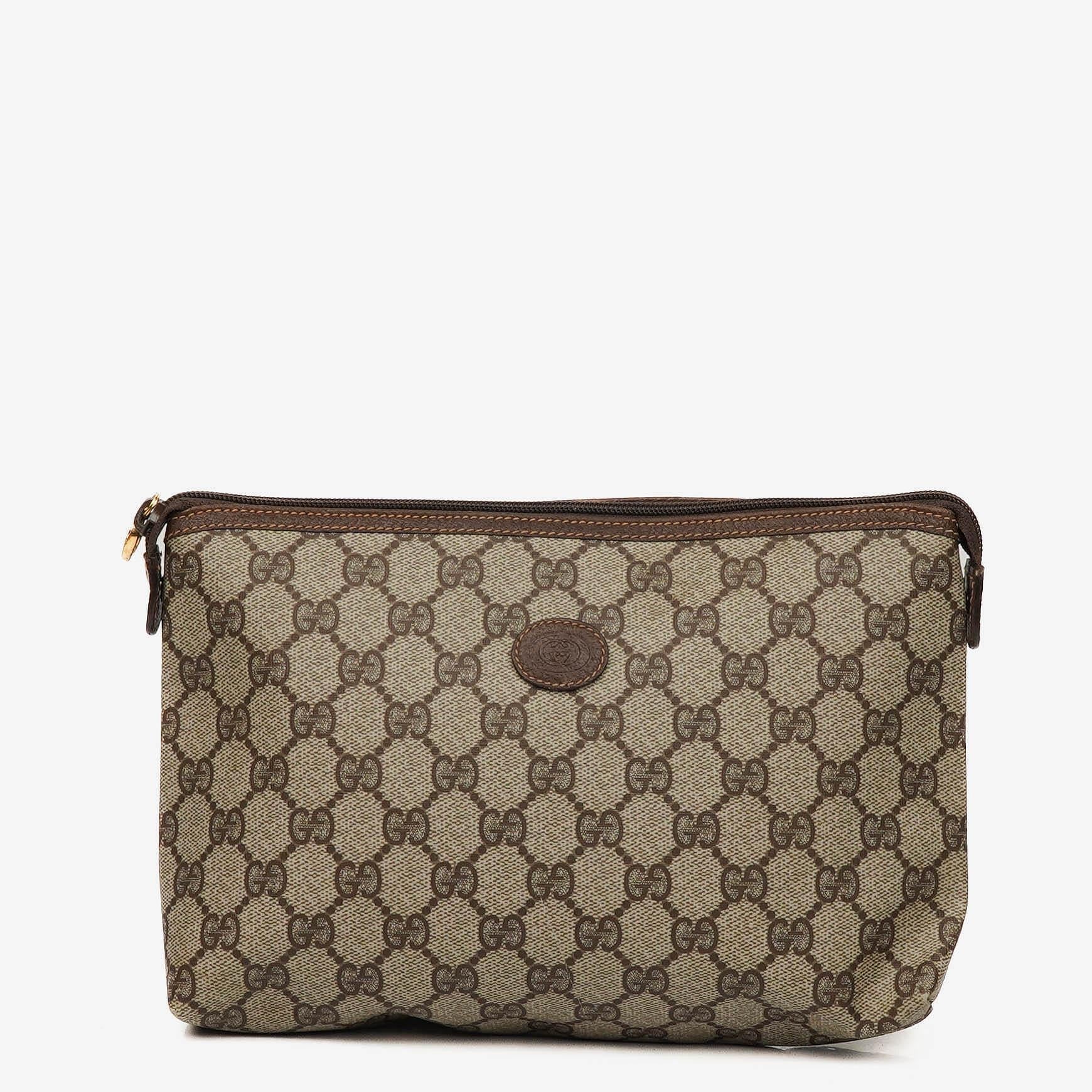 Gucci GG Supreme Monogram Clutch Bag