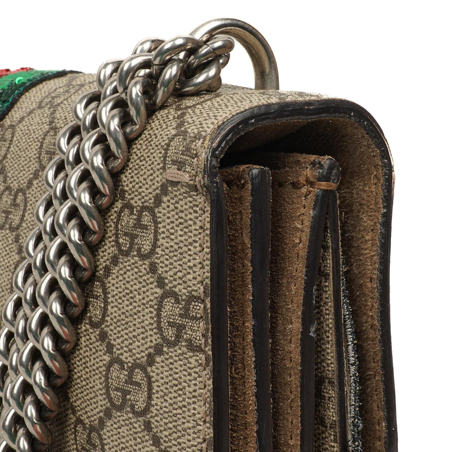 Gucci Dionysus GG Supreme Lightning Embroidered Medium Shoulder Bag