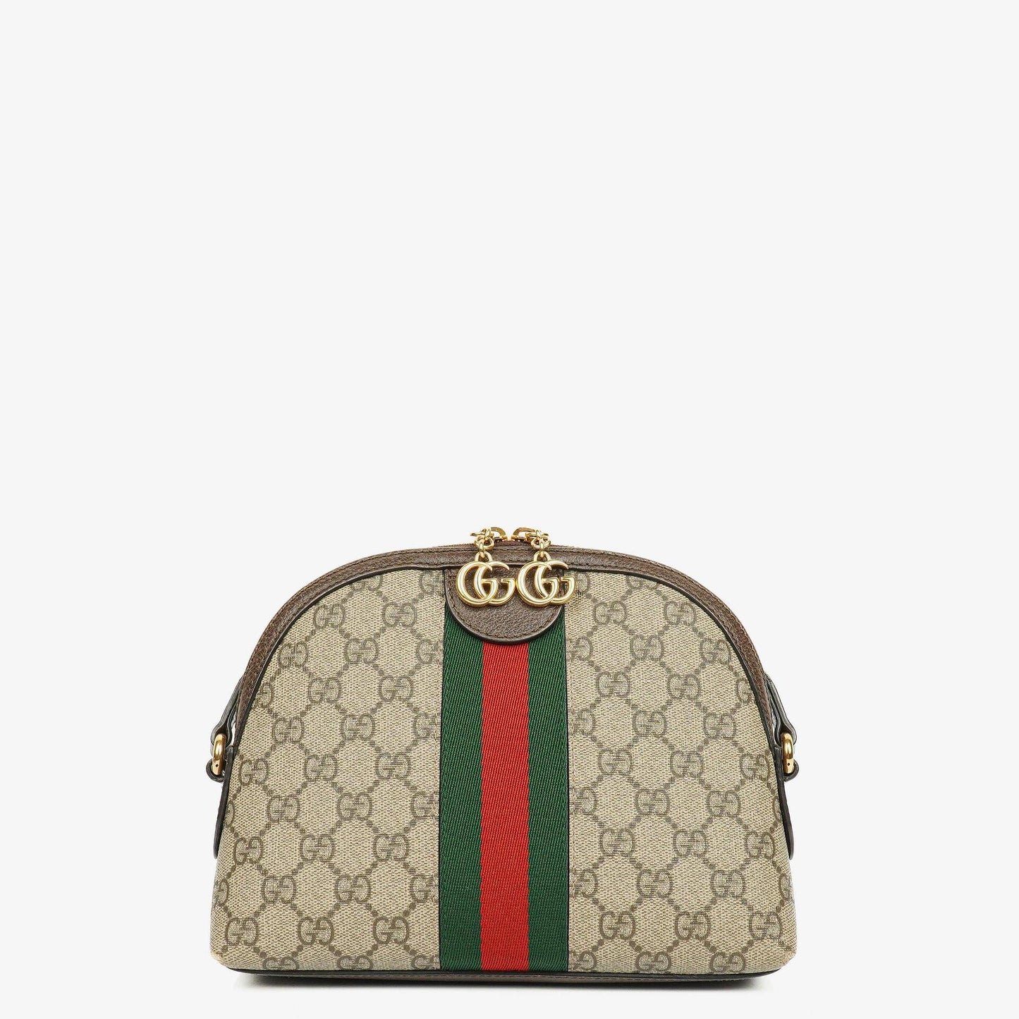 Gucci GG Supreme Monogram Small Dome Ophidia Rounded Top Shoulder Bag