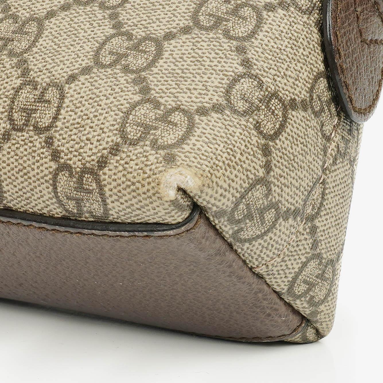 Gucci GG Supreme Monogram Small Dome Ophidia Rounded Top Shoulder Bag
