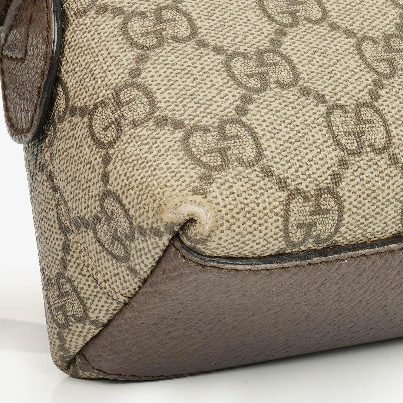 Gucci GG Supreme Monogram Small Dome Ophidia Rounded Top Shoulder Bag