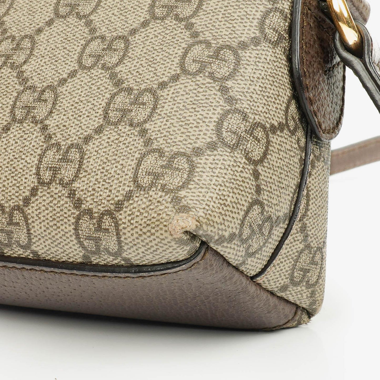 Gucci GG Supreme Monogram Small Dome Ophidia Rounded Top Shoulder Bag